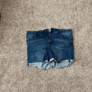 Wallflower Dark Blue Denim Jean Shorts